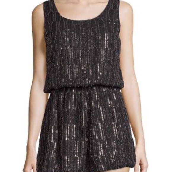 Romeo and Juliet Couture Beaded Sequin Romper - Picture 1 of 1